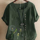 Hellblaues Blumenshirt - Sofia