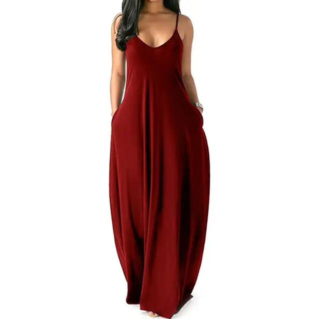 Lena - Elegantes Maxikleid in Cremeweiß