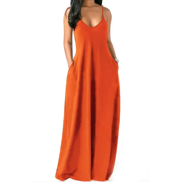 Lena - Elegantes Maxikleid in Cremeweiß