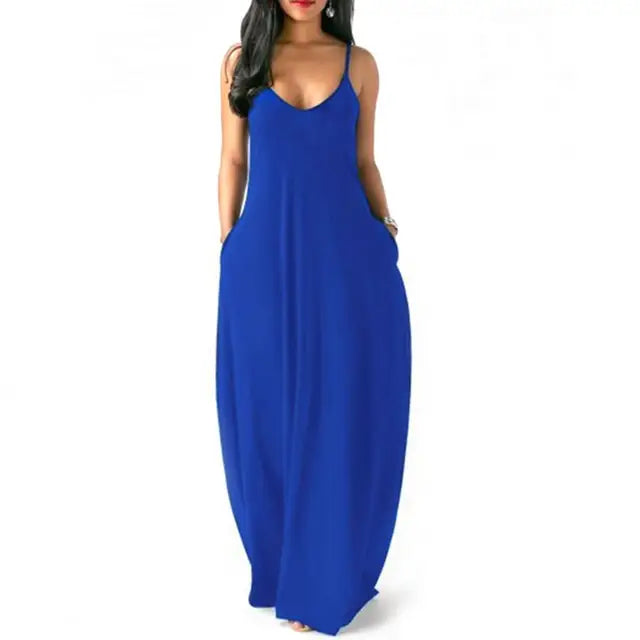 Lena - Elegantes Maxikleid in Cremeweiß