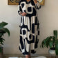 Eudora - Langärmeliges Kleid mit Druck