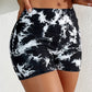 Schwarz-Weiße Muster Shorts - Alina