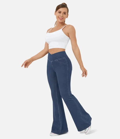 Juul | Elastische Flair-Jeans mit hoher Taille