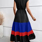 Edna - Color Block Plissee-Kleid