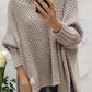 FallStil® - Aprikosenfarbener einfarbiger Pullover