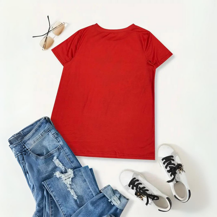 Elegantes Damen-T-Shirt mit Schmetterlingsaufdruck - Bente