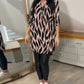 Nora - Zebra-Print Bluse Schwarz-Beige