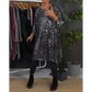 Brigitte™️ Holiday Lässiges Paillettenkleid
