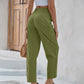 Kirsten - Unifarbene Hose mit hoher Taille
