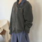 LOLO - Couture Jacke aus kuschligem Material  mit verspielter Knopfleiste