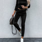 Elegante High-Waist Hose mit figurschmeichelnder Passform