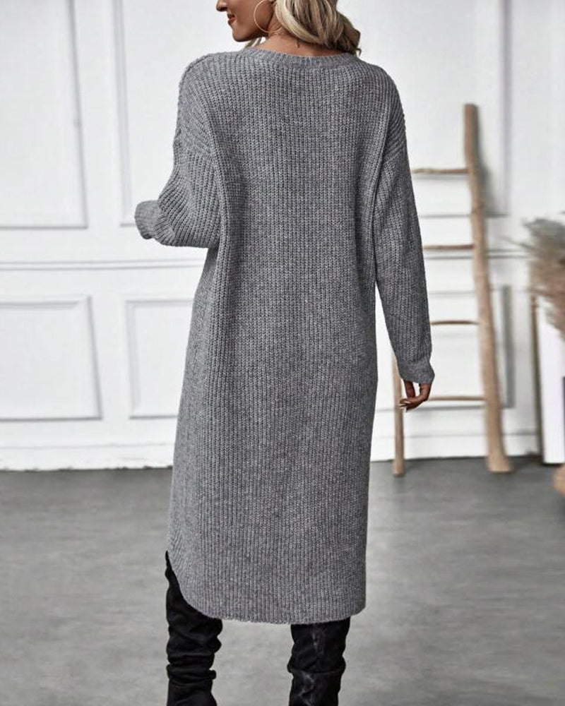 LEILAH -  Eleganter Langer Pullover