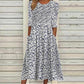 Naturlux® - Stylisches Midikleid mit 3/4-Ärmeln und Druck