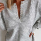 FallStil® - Grey Days Klassischer Pullover mit Knopfleiste