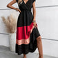 Edna - Color Block Plissee-Kleid