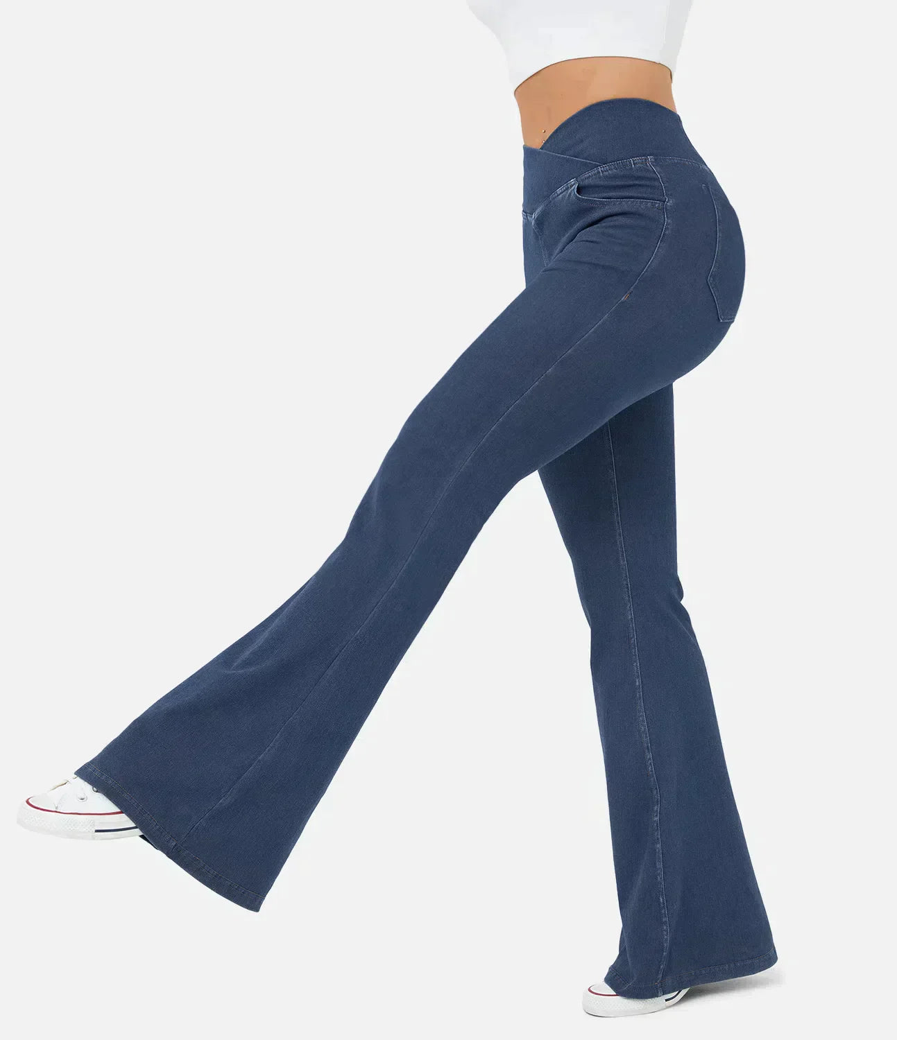 Juul | Elastische Flair-Jeans mit hoher Taille