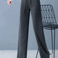 Freesia - Unifarbene gerade Hose mit weitem Bein