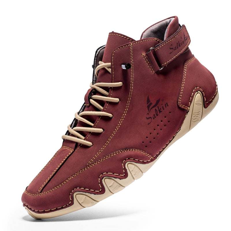 Alex - Ultra bequeme und rutschfeste Barfußschuhe aus Echtleder (Unisex)