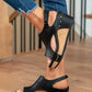 JASMINNA - Trendige Damensandalen mit Keilabsatz und ergonomischem FuÃ?bett