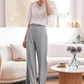 Retro Spitze Puffärmel Chiffon Bluse - Brianna