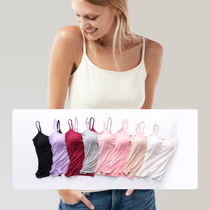Komfort-Top mit integriertem BH: Integrierter BH, Stretchmaterial