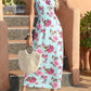 LIDIA - Blaues Maxikleid