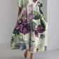 Andria - Lockeres Damenkleid mit botanischem Blumenmuster