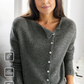 StrickSinn® - Einfacher einfarbiger Pullover mit langen Ärmeln