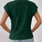 Grünes V-Ausschnitt Shirt - Laura