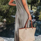 Francine™ | Gerippter Jumpsuit mit V-Ausschnitt