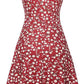 BlütenBliss® - Rotes Minikleid mit kurzen Ärmeln