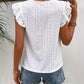 Weißes Broderie-T-Shirt - Isabella