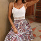Gilda - Blumendruck-Kontrast-Cami-Kleid aus Spitze