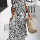 Sarah | Bedrucktes Kleid mit V-Ausschnitt und lockerer Passform