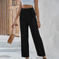 Kirsten - Unifarbene Hose mit hoher Taille