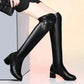 Lavine - Warme Overknee-Stiefel aus Leder