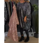 Brigitte™️ Holiday Lässiges Paillettenkleid