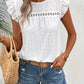 Weißes Broderie-T-Shirt - Isabella