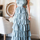 DAJA - Mehrstöckiges Maxikleid
