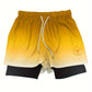 Alexander – 2-in-1-doppelschicht-ombre-shorts für herren