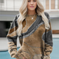 FallStil® - Braunes Rundhals-Top