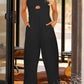 Diana™ | Spaghetti-Träger-Overall mit weitem Bein