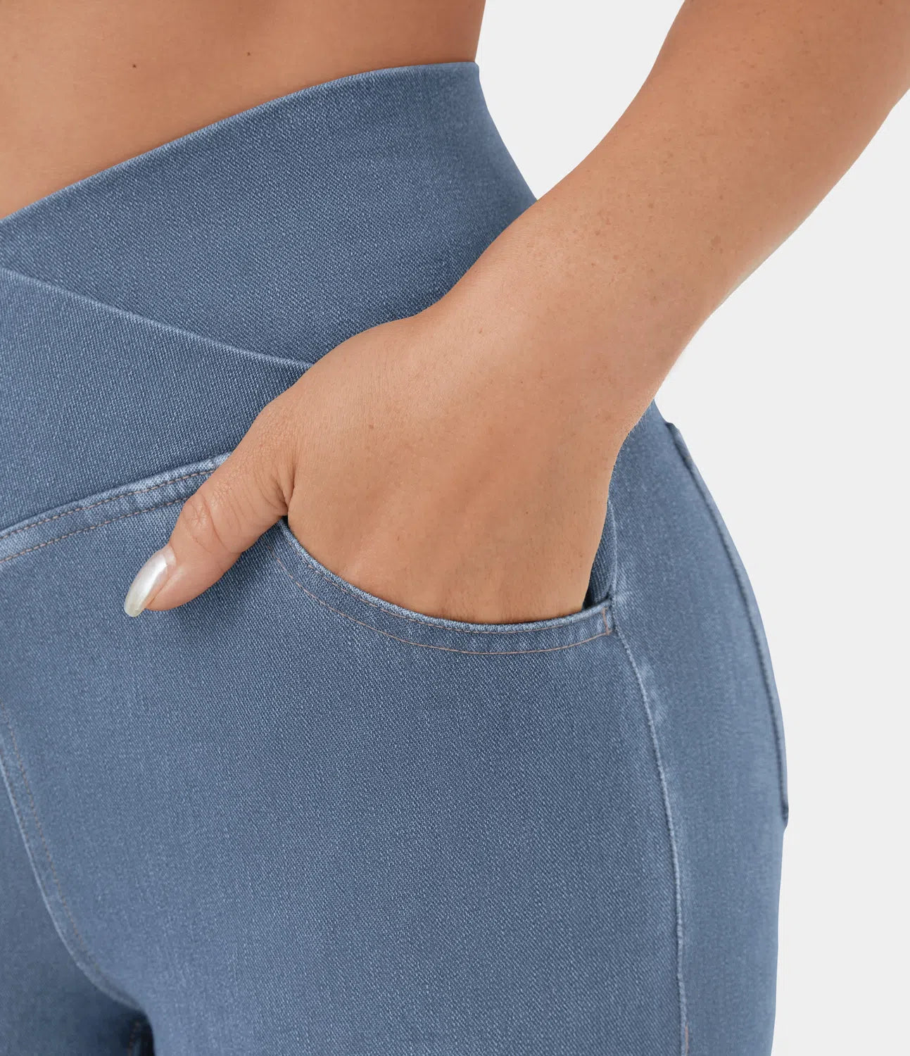 Juul | Elastische Flair-Jeans mit hoher Taille