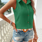Orange Ärmellose Bluse - Lena
