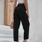 Kirsten - Unifarbene Hose mit hoher Taille