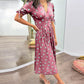Selena | Kleid mit V-Ausschnitt und Polka Dots