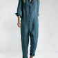 Lässiger Jumpsuit mit Knopfleiste