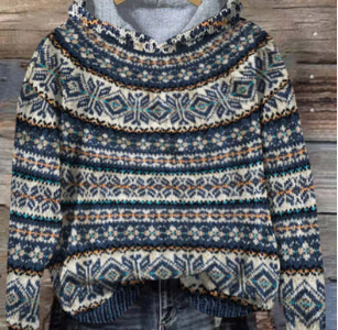 Elfi - Isländischer Vintage-Kapuzenpullover