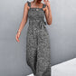 Amabel™ | Bedruckter Jumpsuit mit gerafften Trägern