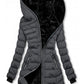 Loa - Gepolsterte Jacke mit warmem Plüschfutter